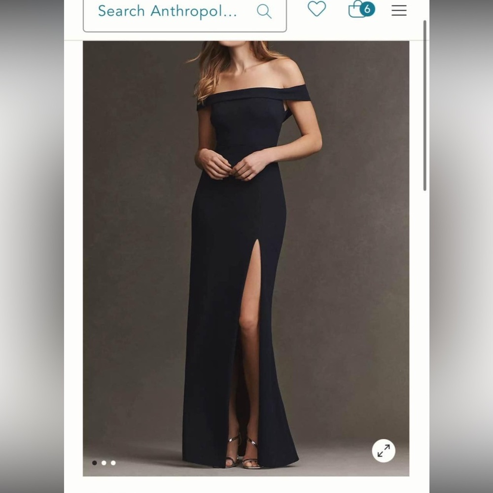 BHLDN  Daniella Off-The-Shoulder Stretch Crepe Maxi Gown